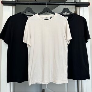 H&M Black and White Short Sleeve Tees Men’s T-Shirt Bundle